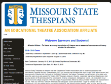 Tablet Screenshot of mo-thespians.com